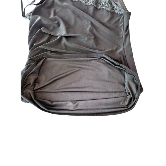 WHITE HOUSE BLACK MARKET BLACK ASYMMETRICAL ONE SHOULDER SLEEVELESS LACE SIZE XS - Picture 11 of 14